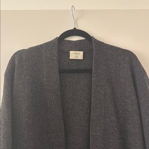 Wilfred Aritzia Gray Long Open sweater blazer / Cardigan